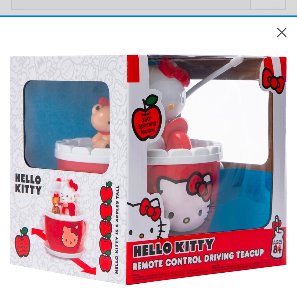 Hello Kitty Red Remote Control Driving Teacup - Picture 2 of 7